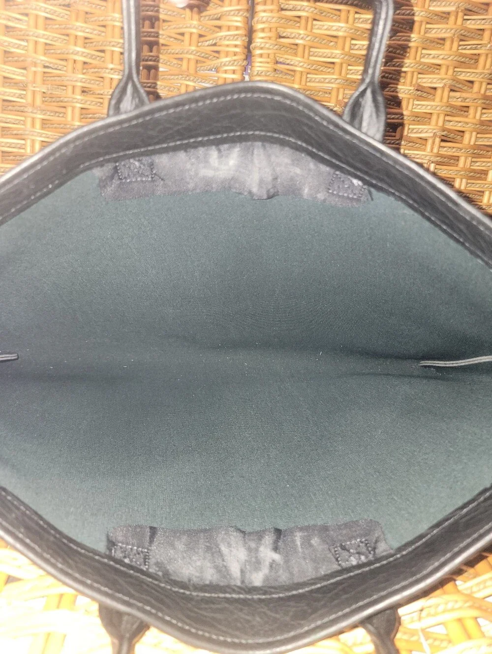 Vintage American Portfolio Co Kentucky State Seal Black Briefcase Document Bag